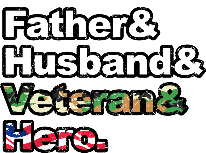 Father Husband Veteran Hero T-Shirt