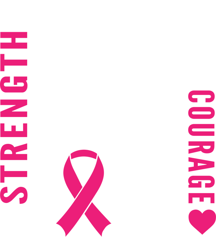 Breast Cancer Faith Hope Love Courage Yupoong Adult 5-Panel Trucker Hat