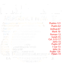 Bible Emergency Hotline Numbers Women's V-Neck T-Shirt