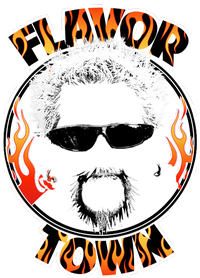 Flavor Town Cooking Guy Flat Bill Trucker Hat