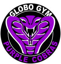 Globo Gym Purple Cobras Gym Dry Zone Grid Polo