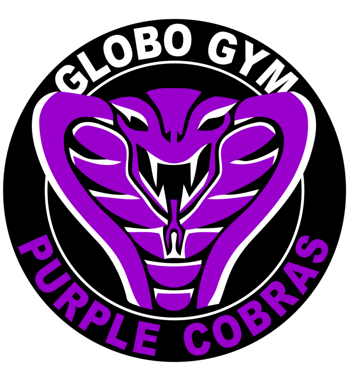 Globo Gym Purple Cobras Gym Dry Zone Grid Polo