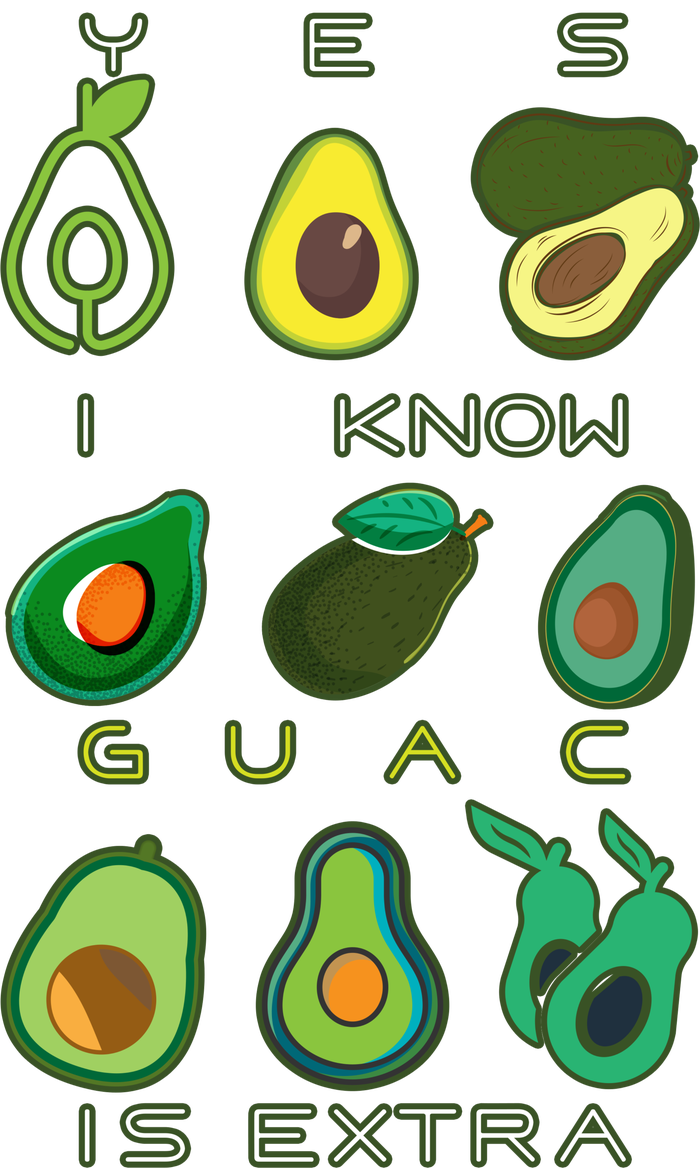 Yes I Know Guac Is Extra Canvas