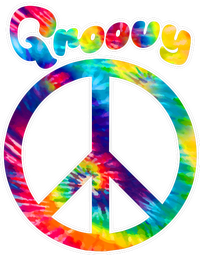 Groovy Peace Sign Poster