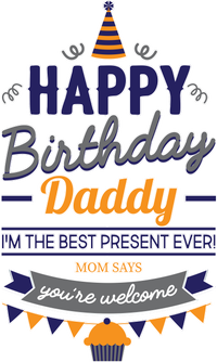 Happy Birthday Daddy Son Mousepad