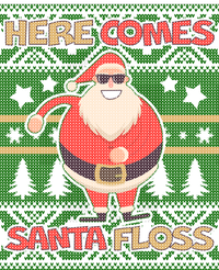 Here Comes Santa Floss Ugly Christmas Sweater Long Sleeve Shirt