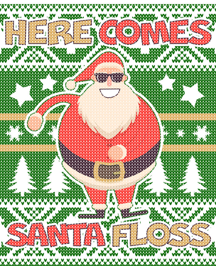 Here Comes Santa Floss Ugly Christmas Sweater Long Sleeve Shirt