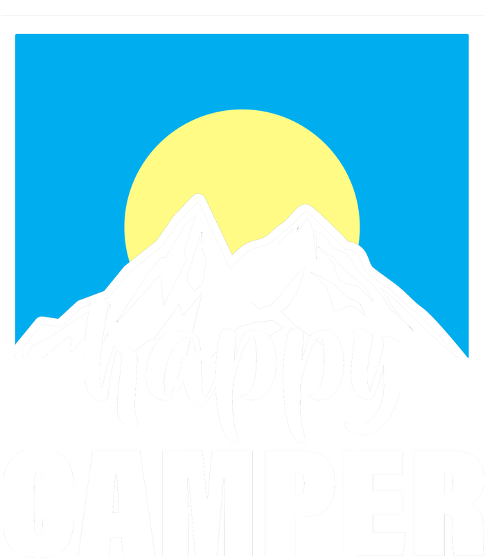 Happy Camper Sunrise Over Mountains Yupoong Adult 5-Panel Trucker Hat