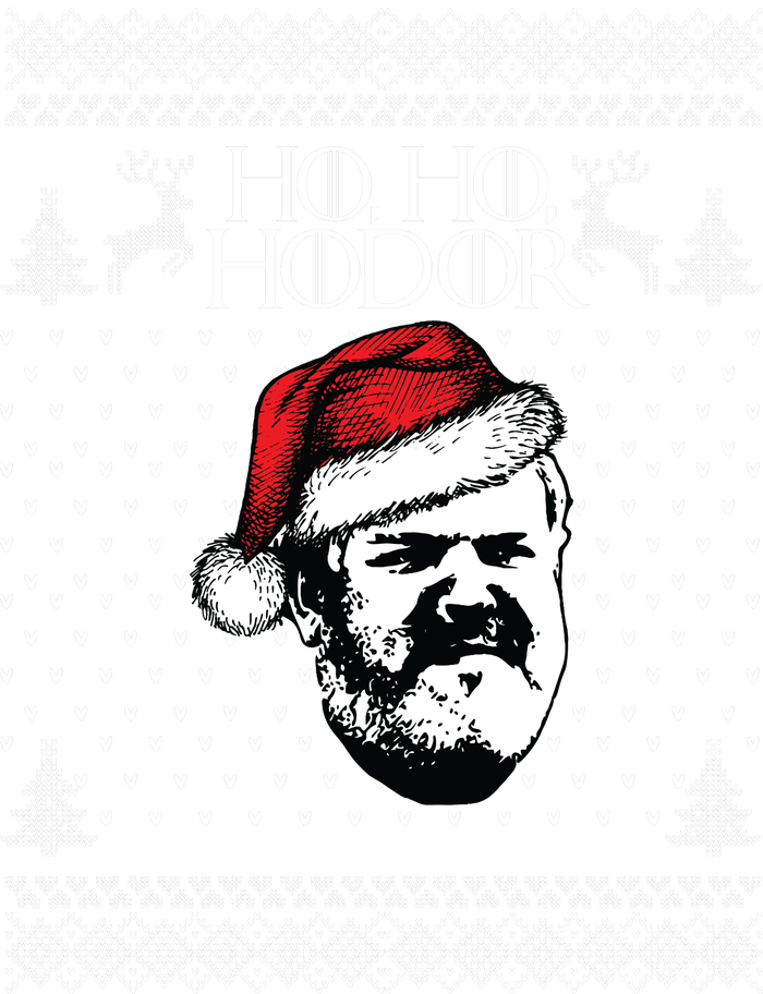 Ho Ho Hodor Ugly Christmas Tie-Dye T-Shirt