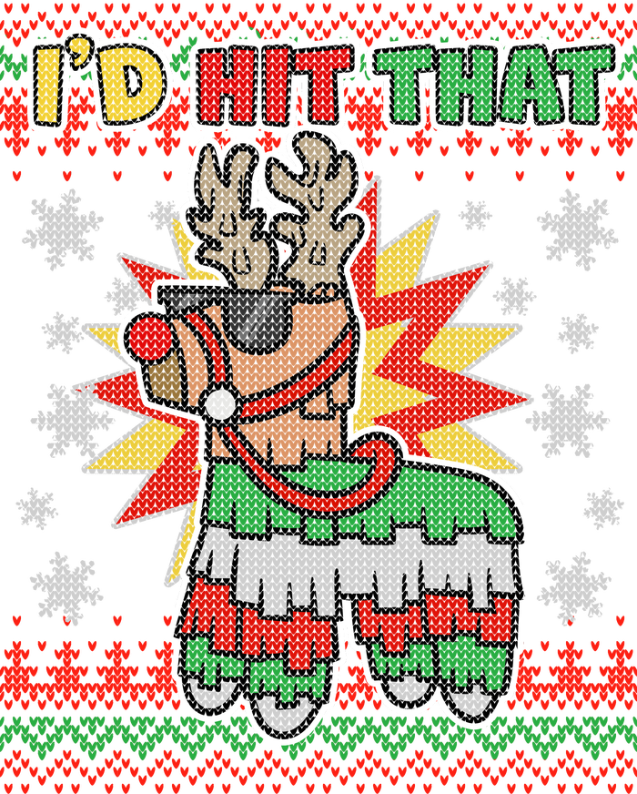 Christmas I'd Hit That Llama Pinata Ugly Sweater Toddler T-Shirt