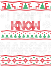 I Don't Margo Funny Christmas Toddler Fine Jersey T-Shirt