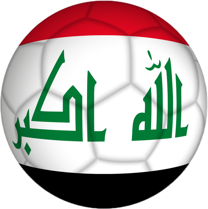 Iraqi Futbol Soccer Team Front And Back Button