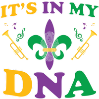 Mardi Gras It's My DNA USA-Made Snowflake Beanie