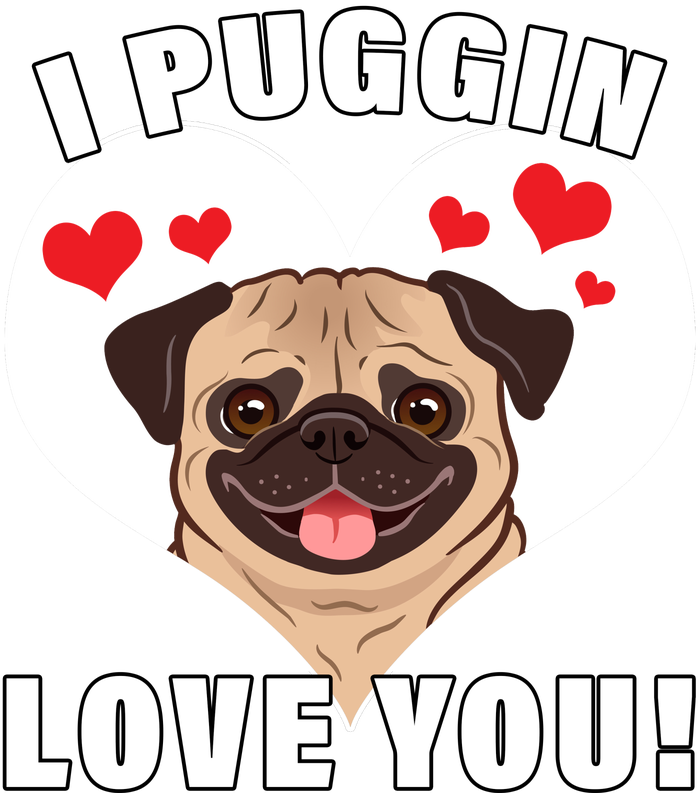 I Puggin Love You Legacy Cool Fit Booney Bucket Hat