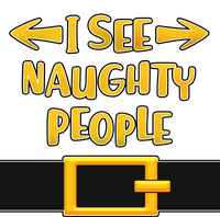 I See Naughty People Santa Or Elf Top Costume Women's V-Neck T-Shirt