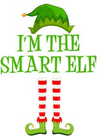 I'm The Smart Elf Matching Family Christmas Snapback Five-Panel Rope Hat