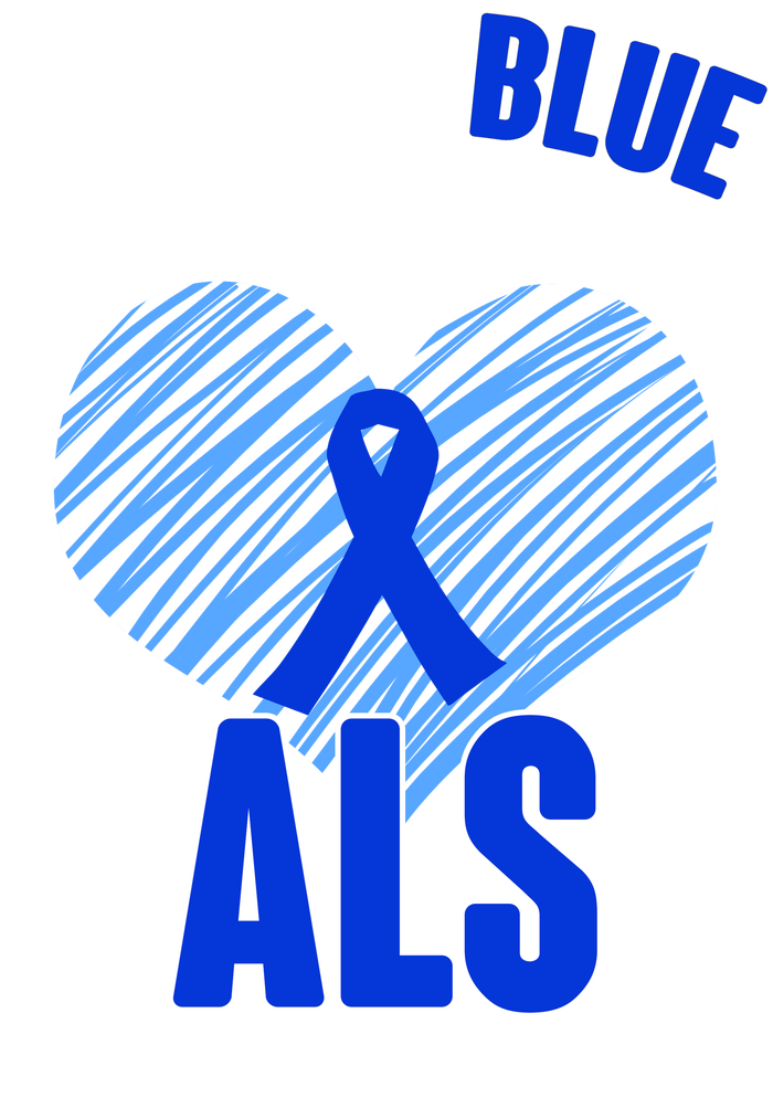 I Wear Blue For My Dad ALS Awareness Kids T-Shirt