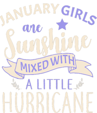 January Girls Are Sunshine Mixed With Hurricane Kids Hoodie