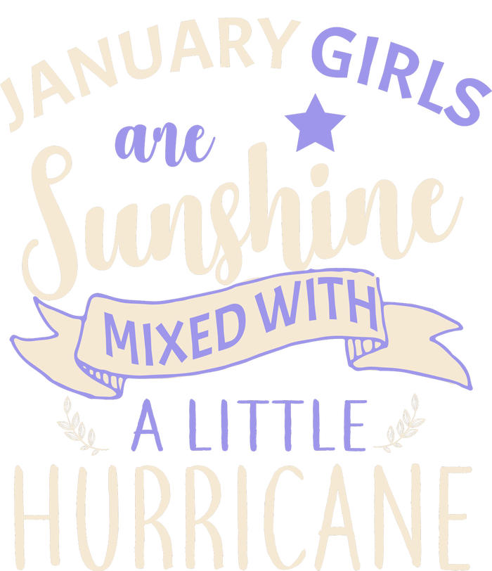 January Girls Are Sunshine Mixed With Hurricane Kids Hoodie