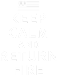 Keep Calm and Return Fire 2nd Amendment V-Neck T-Shirt