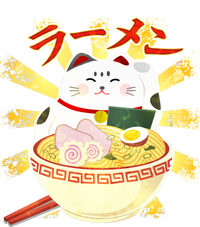 Lucky Cat Ramen Japanese Mousepad