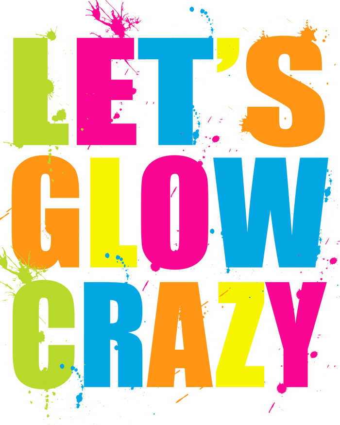 Let's Glow Crazy Womens California Wash Sweatshirt