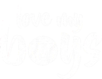 Love My Boys Baseball Mom Kids Long Sleeve Shirt