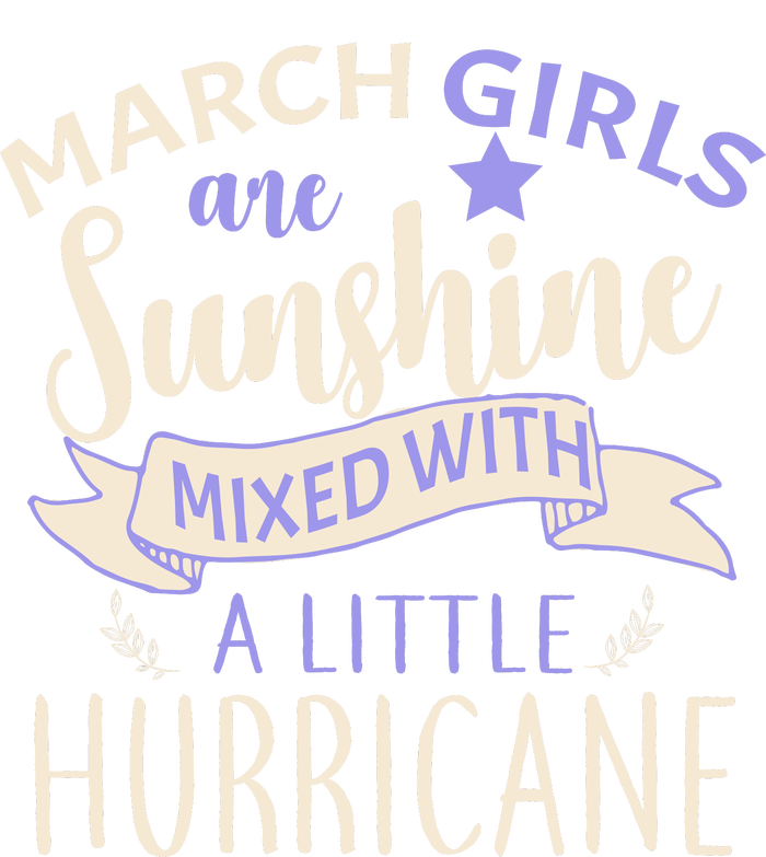 March Girls Are Sunshine Mixed With Hurricane Kids Hoodie