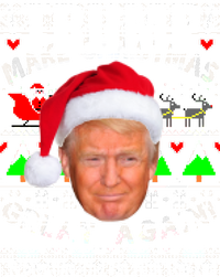 Make Christmas Great Again! Donald Trump Ugly Christmas Sweater Valucap Bio-Washed Visor