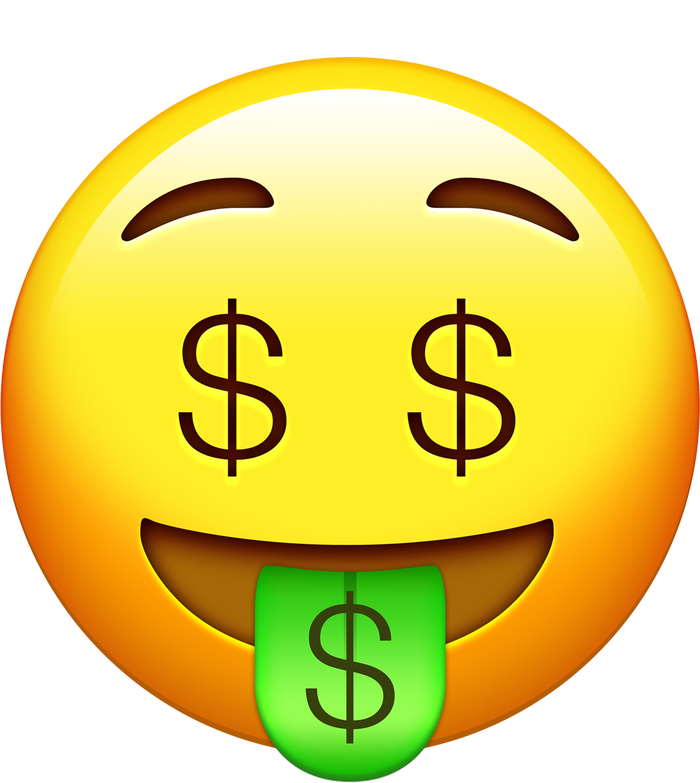 Money Emoji Tall Hoodie