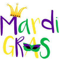 Mardi Gras Crown Logo Tall Sweatshirt