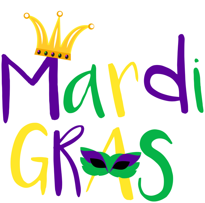 Mardi Gras Crown Logo Tall Sweatshirt