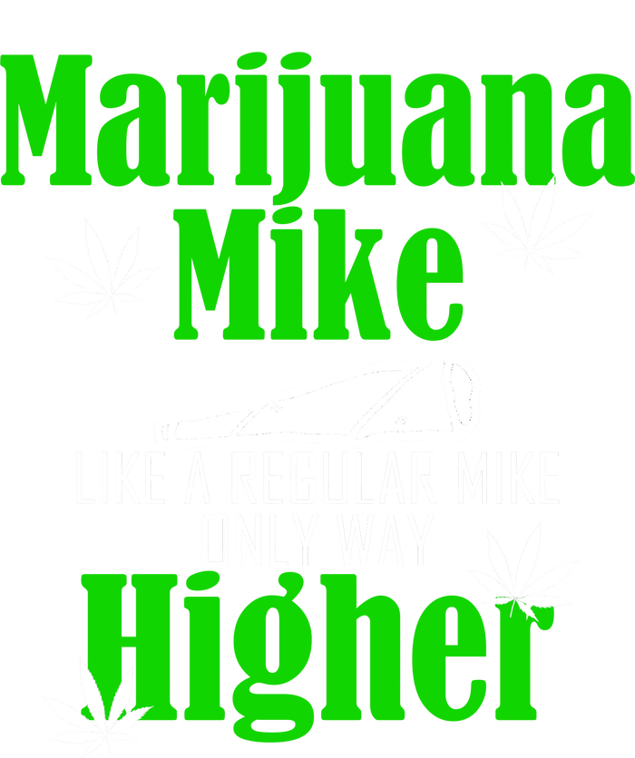 Marijuana Mike Funny Weed 420 Cannabis Dry Zone Grid Polo