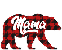 Family Christmas Matching Plaid Mama Bear Sustainable Beanie