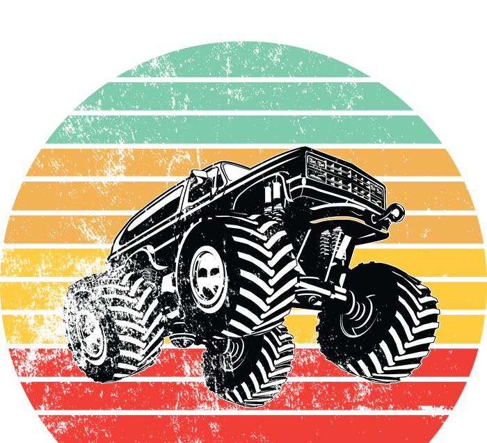 Retro Monster Truck Emblem T-Shirt