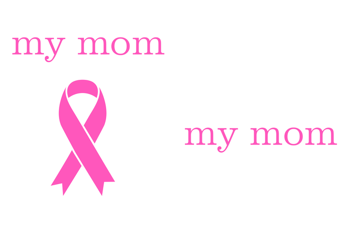 My Mom Cancer Bracket Drawstring Bag