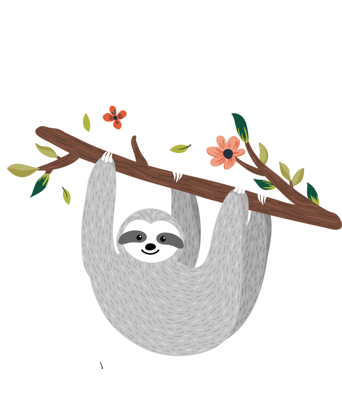 No Hurry No Worries Lazy Sloth Knit Cap Winter Beanie