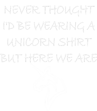 Never Thought I'd Wear A Unicorn Womens CVC Long Sleeve Shirt