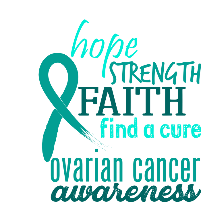 Ovarian Cancer Awareness Hope Faith Love Hooded Wearable Blanket