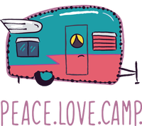 Peace Love Camp Hooded Wearable Blanket