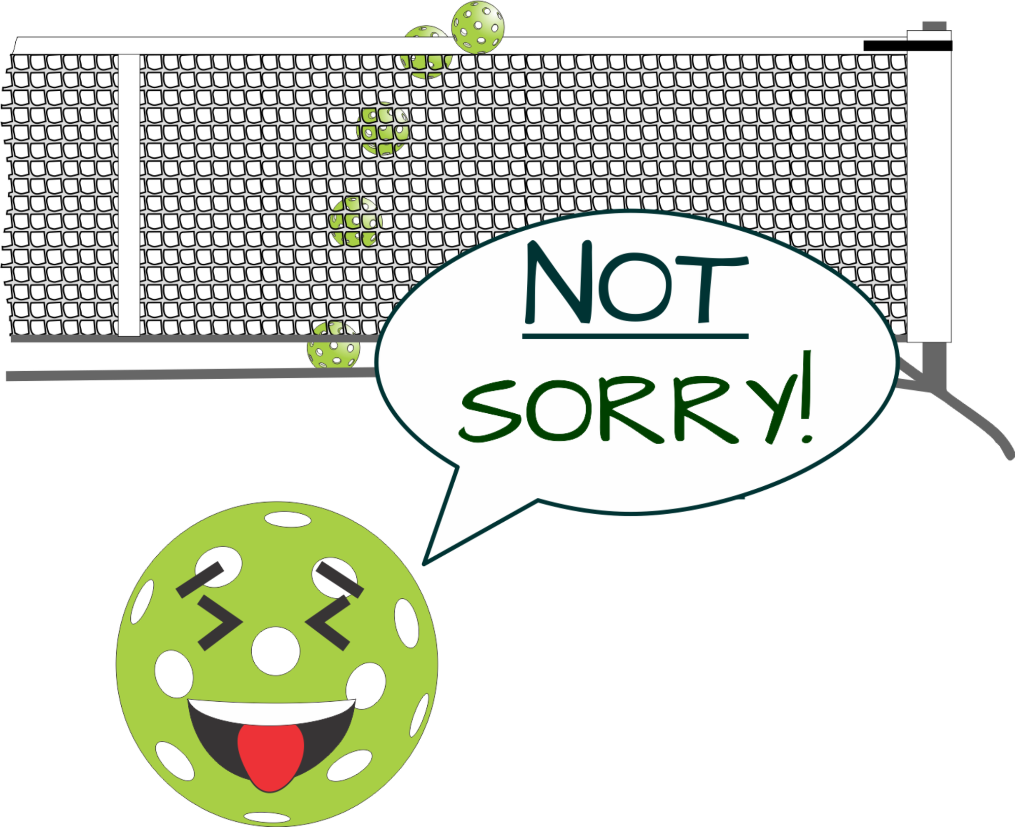 Pickleball Sorry Not Sorry Women's Hoodie