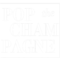 Pop The Champagne  Women's Tri-Blend 3/4-Sleeve Raglan Shirt