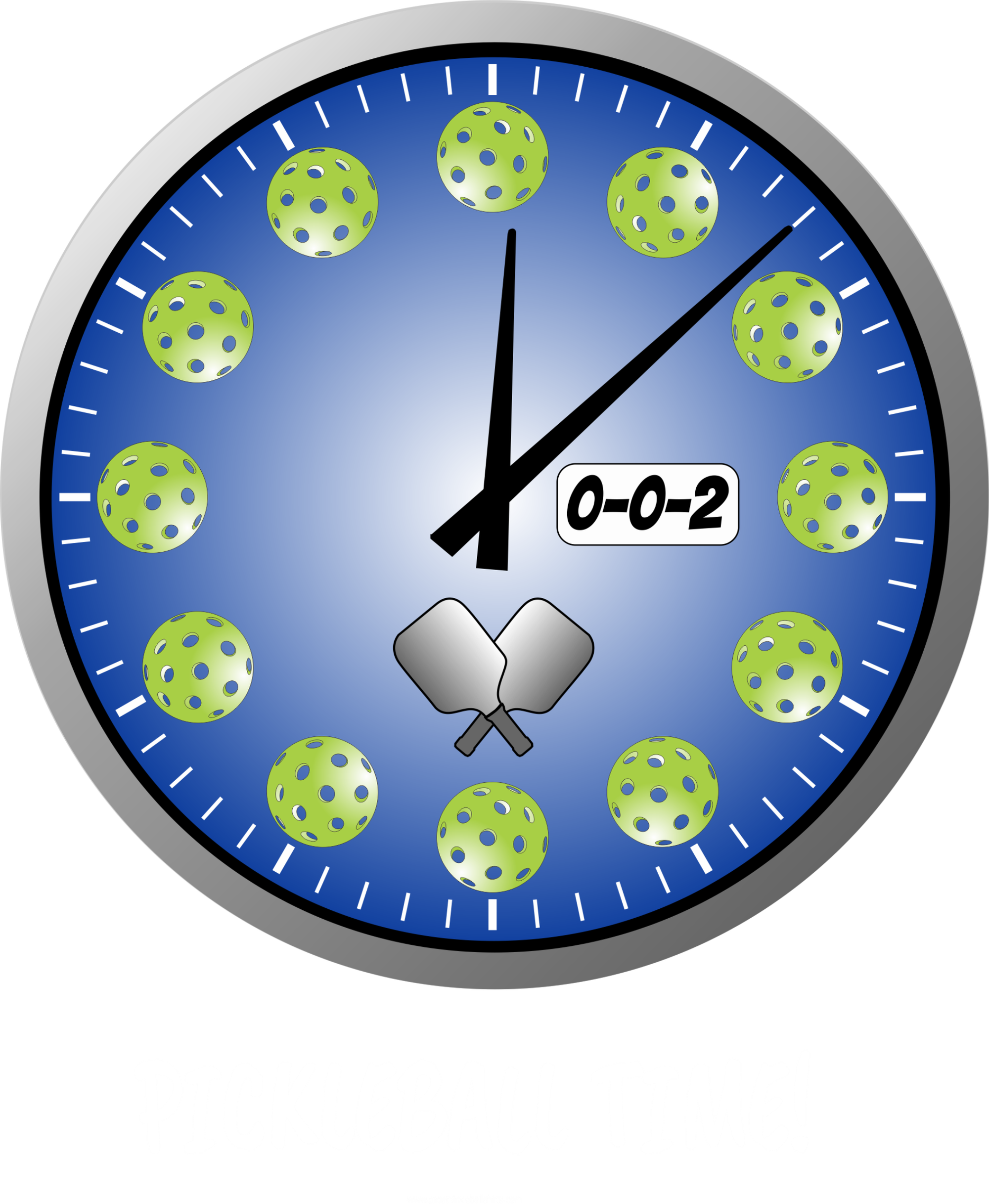 Pickleball Time Front And Back Women's Hoodie
