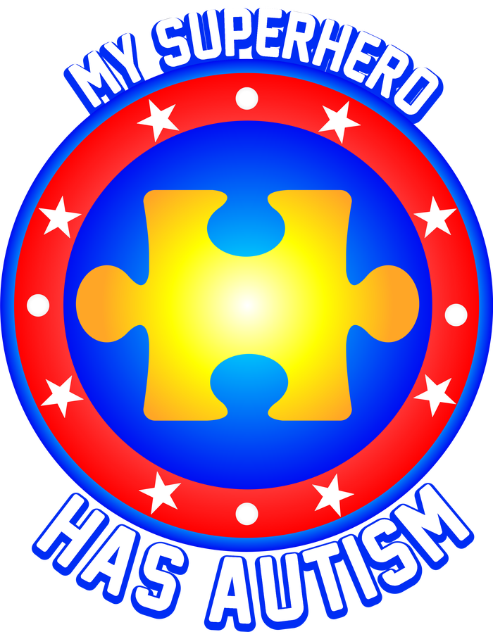 My Superhero Has Autism Button