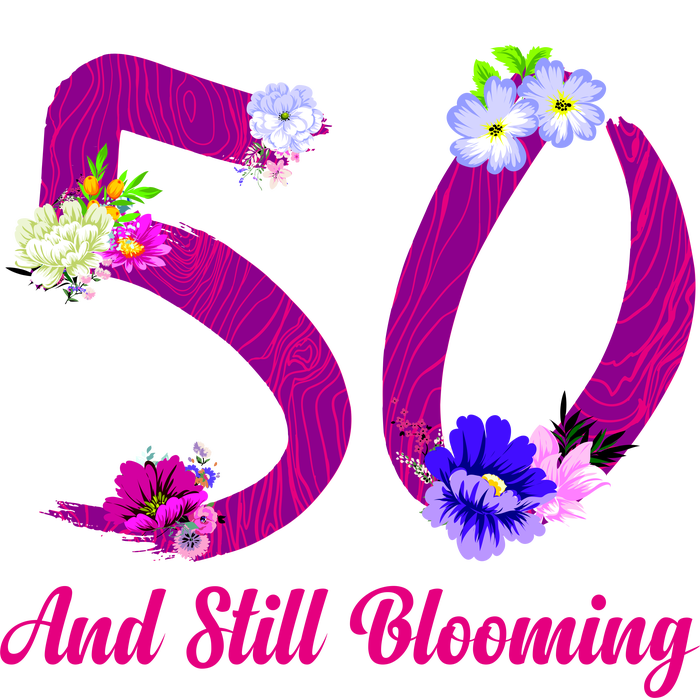 Still Blooming 50th Birthday Flowers Legacy Cool Fit Booney Bucket Hat