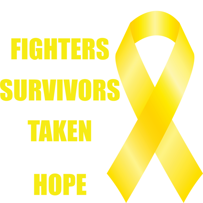 Support Childhood Cancer Awareness Quote Tall Sweatshirt