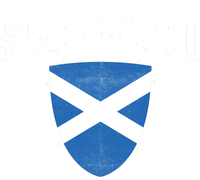 Vintage Scotland Flag Crest Shield Women's Crop Top Tee