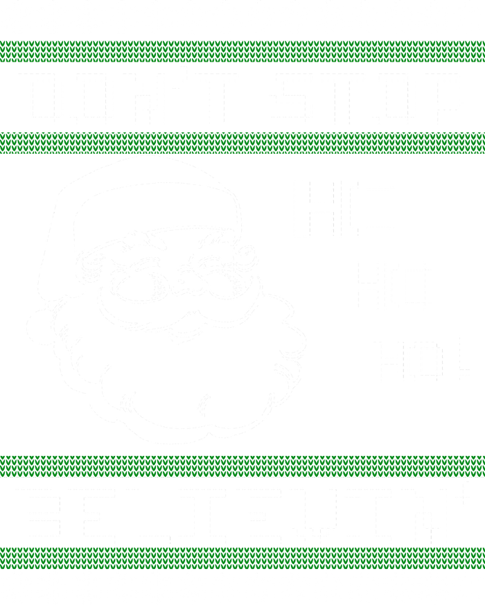 Don't Stop Believin Santa Ho Ugly Christmas Premium Hoodie