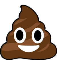 Poop Emoji Smiley Face Logo T-Shirt