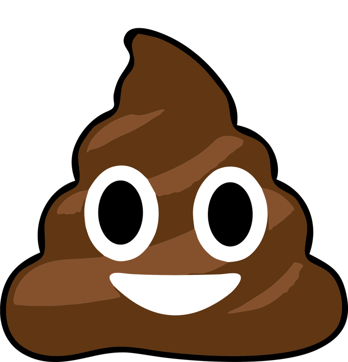 Poop Emoji Smiley Face Logo T-Shirt